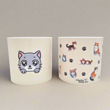 Load image into Gallery viewer, Cute Cats Duo Pack - Cheeky Plant Co. Pots - 12.5cmD x 12cmH
