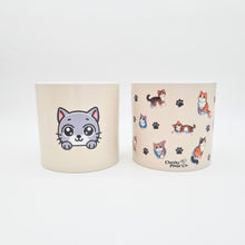 Load image into Gallery viewer, Cute Cats Duo Pack - Cheeky Plant Co. Pots - 12.5cmD x 12cmH
