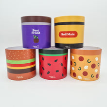 Load image into Gallery viewer, Foodie Pots Five Pack - Cheeky Plant Co. Pots - 12.5cmD x 12cmH
