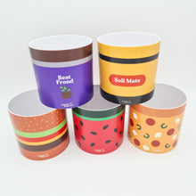 Load image into Gallery viewer, Foodie Pots Five Pack - Cheeky Plant Co. Pots - 12.5cmD x 12cmH
