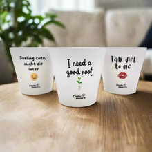 Load image into Gallery viewer, Trio Cheeky Pots Pack - Cheeky Plant Co. Pots - 13.5cmD x 11.5cmH
