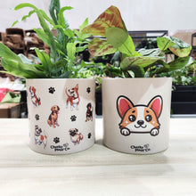 Load image into Gallery viewer, Cute Dogs Duo Pack - Cheeky Plant Co. Pots - 12.5cmD x 12cmH
