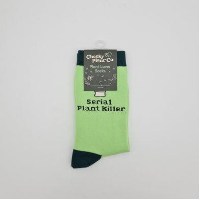 Plant Lover Socks - Serial Plant Killer - Cheeky Plant Co.