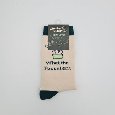 Plant Lover Socks - What The Fucculent - Cheeky Plant Co.