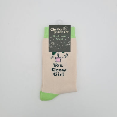 Plant Lover Socks - You Grow Girl - Cheeky Plant Co.