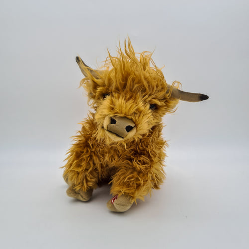 Living Nature Highland Cow Soft Toy with Sound