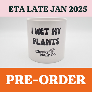 I Wet My Plants - Cheeky Plant Co. Pot - 12.5cmD x 12cmH