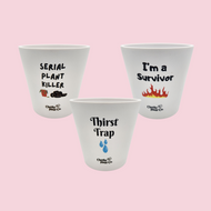 Trio Slay Pots Pack - Cheeky Plant Co. Pots - 13.5cmD x 11.5cmH