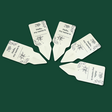 Load image into Gallery viewer, Plant Name Labels - "Hello my name is ___ "
