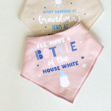 Baby Bib - House White