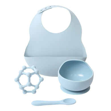 Baby Blue Silicone Dinner Set Gift Boxed