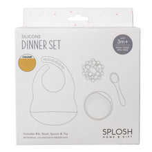 Load image into Gallery viewer, Baby Mustard Silicone Dinner Set Gift Boxed
