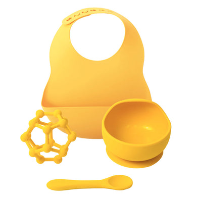 Baby Mustard Silicone Dinner Set Gift Boxed