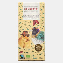 Load image into Gallery viewer, Bennetto Chocolate Salted Caramel in Dark 100g
