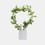 Black Iron Plant Trellis - Heart (24x34cmH)