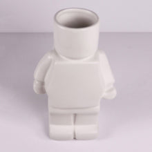 Load image into Gallery viewer, Block Man Planter - White - 22cm
