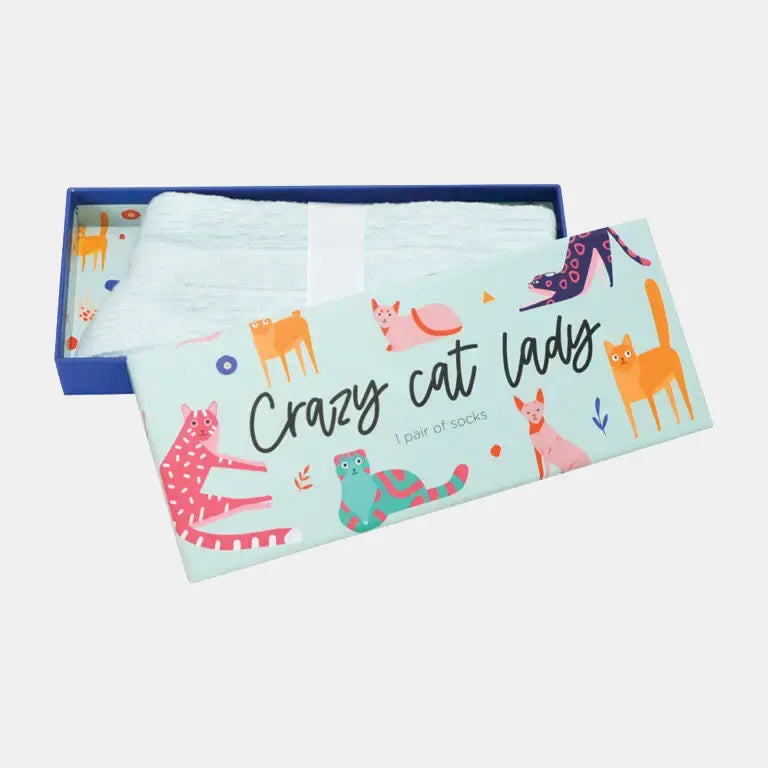 Boxed Socks - Crazy Cat Lady