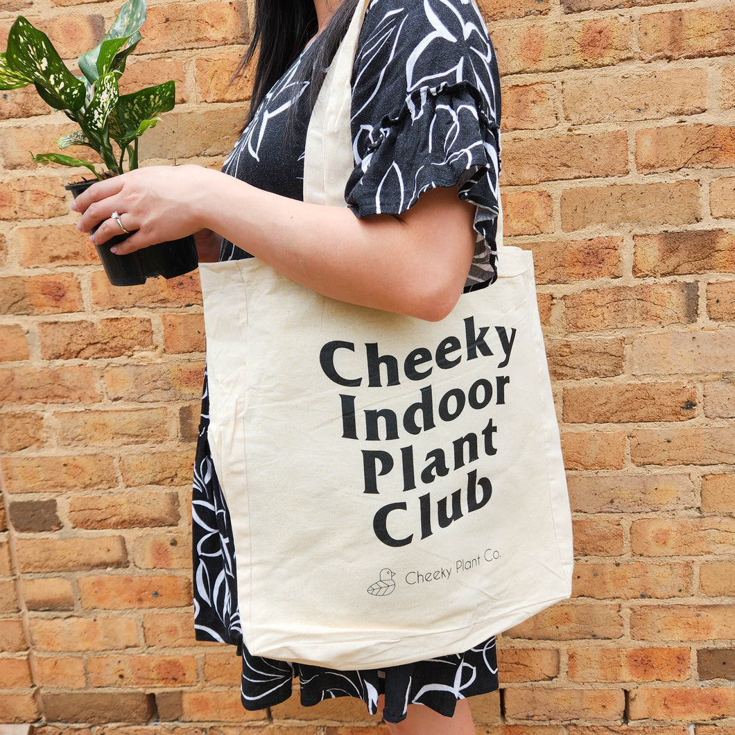 Cheeky Indoor Plant Club - Cotton Tote Bag