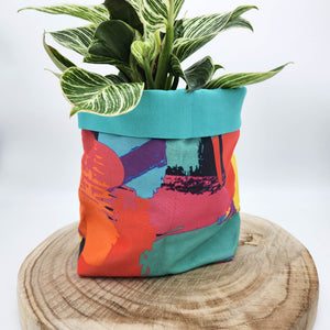 Fabric Pot Planters - Splash Fash - Medium - 15cm x 13cmH