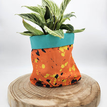 Load image into Gallery viewer, Fabric Pot Planters - Splatter Matter - Medium - 15cm x 13cmH
