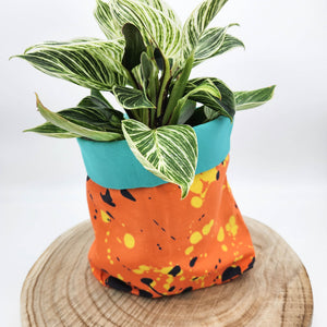 Fabric Pot Planters - Splatter Matter - Medium - 15cm x 13cmH