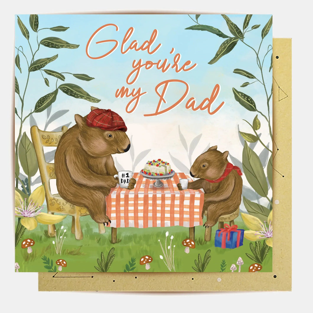 Greeting Card - Glad You're My Dad