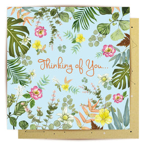 Greeting Card - Thinking Of You Leafy