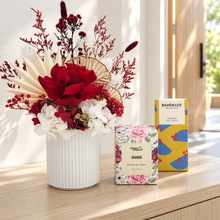 Load image into Gallery viewer, Love Red Dried Floral Arrangement Gift Box
