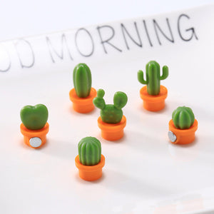 Mini Cactus Magnets - Pack of 6