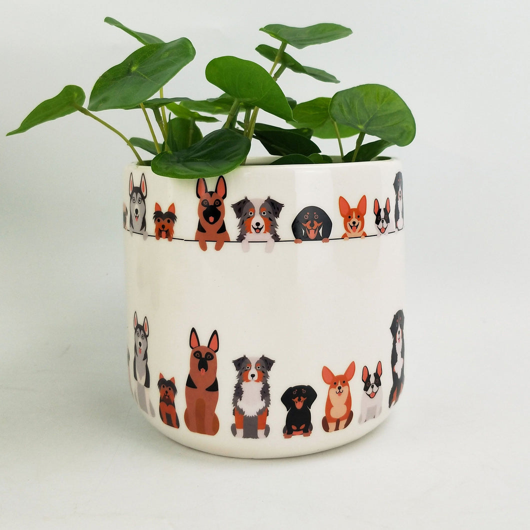 Quirky Dog Planter - 14cm