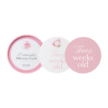 Load image into Gallery viewer, Reversible Baby Milestone Cards - Floral
