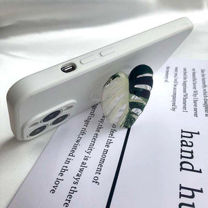 Phone Popsocket / Phone Grip - Anthurium crystallinum Leaf