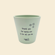 Thank You For All You Do - Cheeky Plant Co. Positive Pot - 11cmD x 11cmH