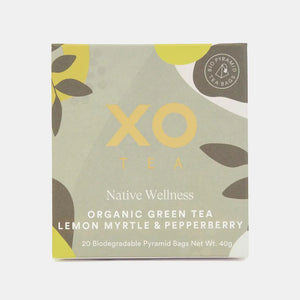 XO Tea - Native Wellness Organic Green Tea Lemon Myrtle & Pepperberry 40g