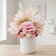 Pink flowers with clean simple background
