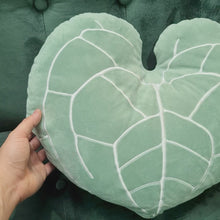 Load and play video in Gallery viewer, Plant Pillow - Crystal Anthurium Leaf (40*37 cm)
