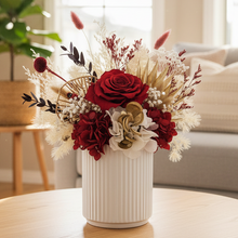Load image into Gallery viewer, Red flowers in clean home setting
