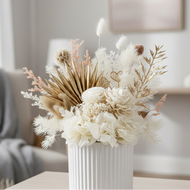 Sympathy flowers in peaceful setting