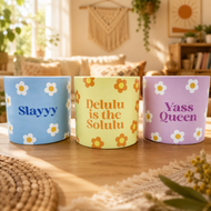 Trio Slay Queen Pots Pack - Cheeky Plant Co. Pots - 12.5cmD x 12cmH
