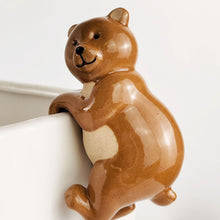 Load image into Gallery viewer, Brown Bear Pot Hanger 9.5cm
