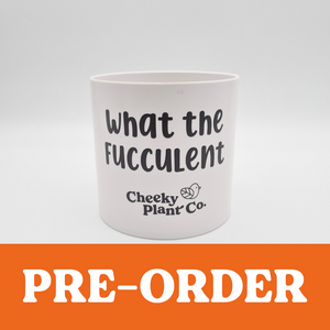 What the Fucculent - Cheeky Plant Co. Pot - 12.5cmD x 12cmH